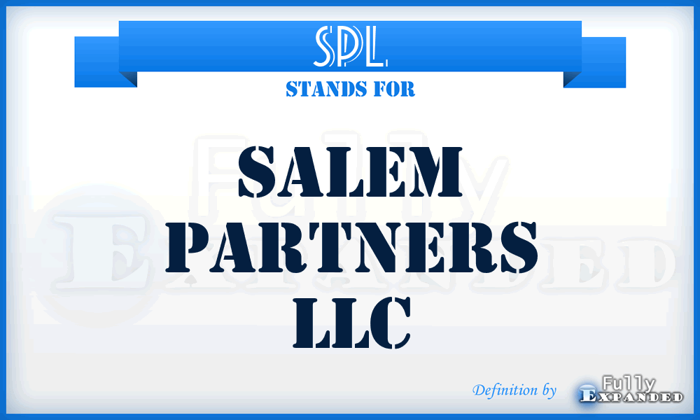 SPL - Salem Partners LLC