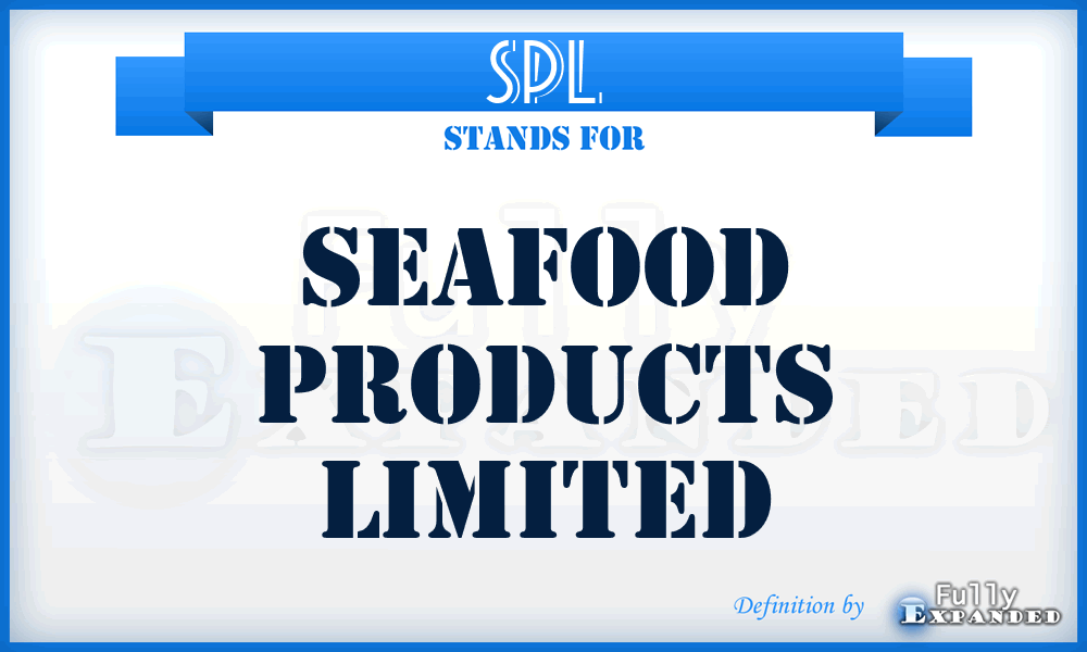 SPL - Seafood Products Limited
