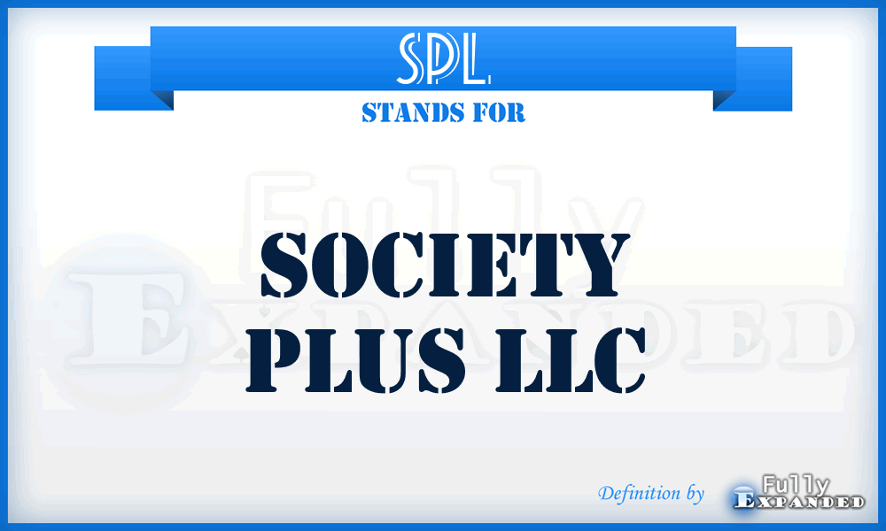 SPL - Society Plus LLC