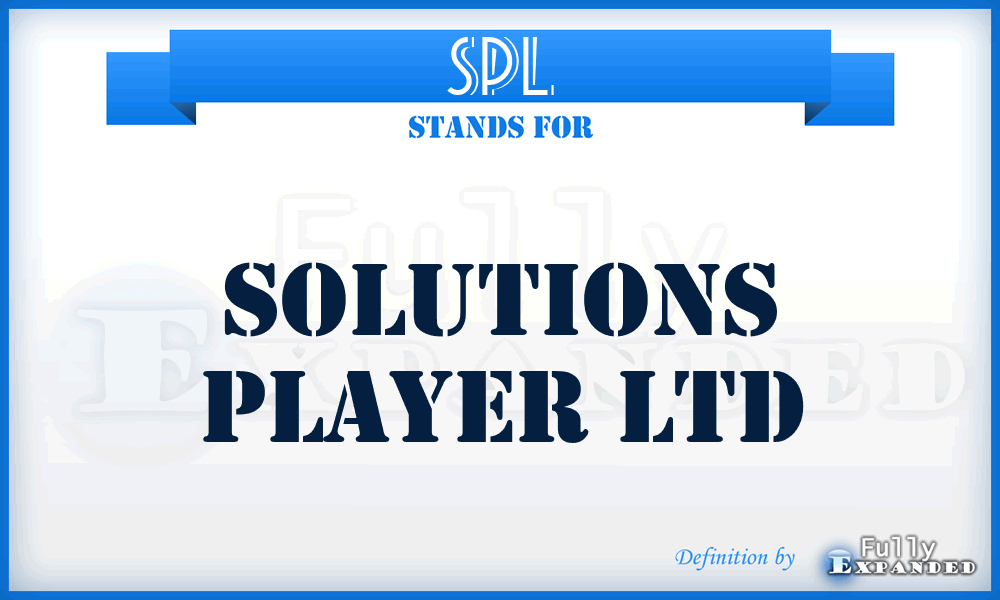 SPL - Solutions Player Ltd