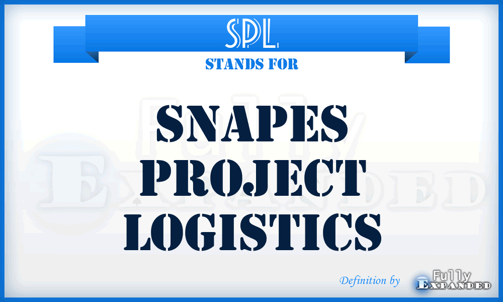 SPL - Snapes Project Logistics