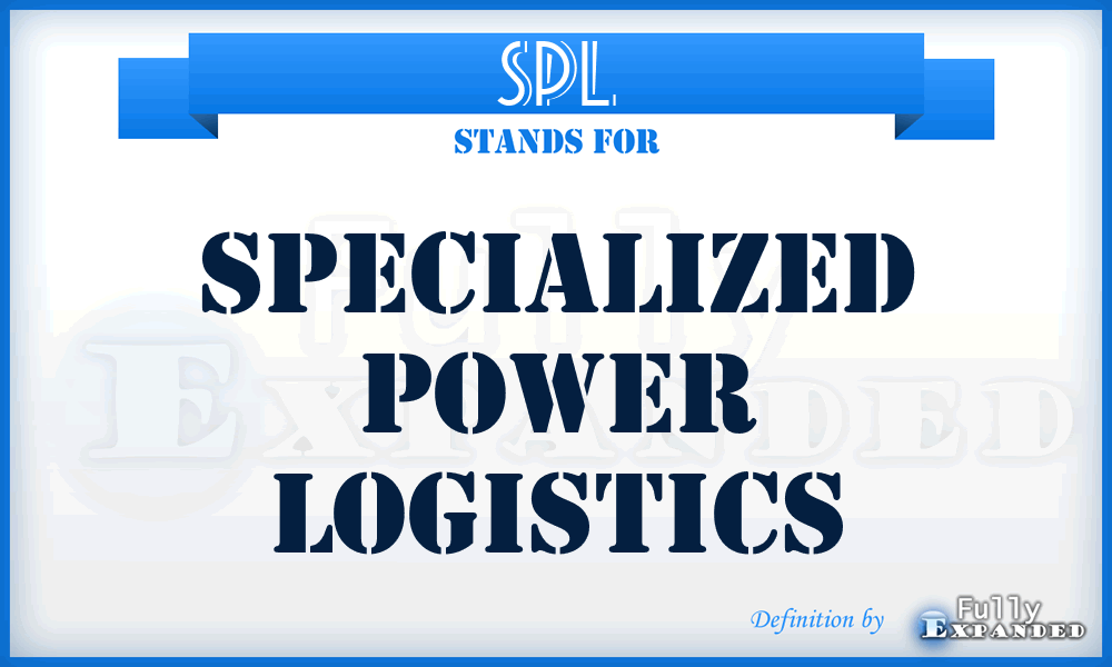 SPL - Specialized Power Logistics