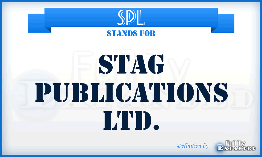 SPL - Stag Publications Ltd.