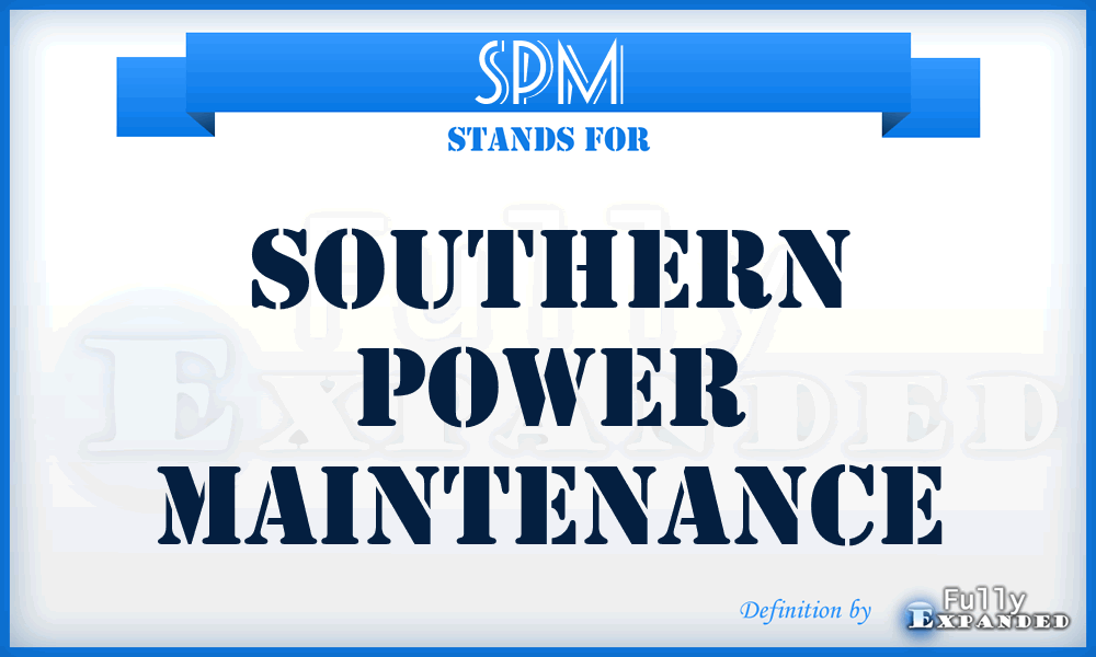 SPM - Southern Power Maintenance