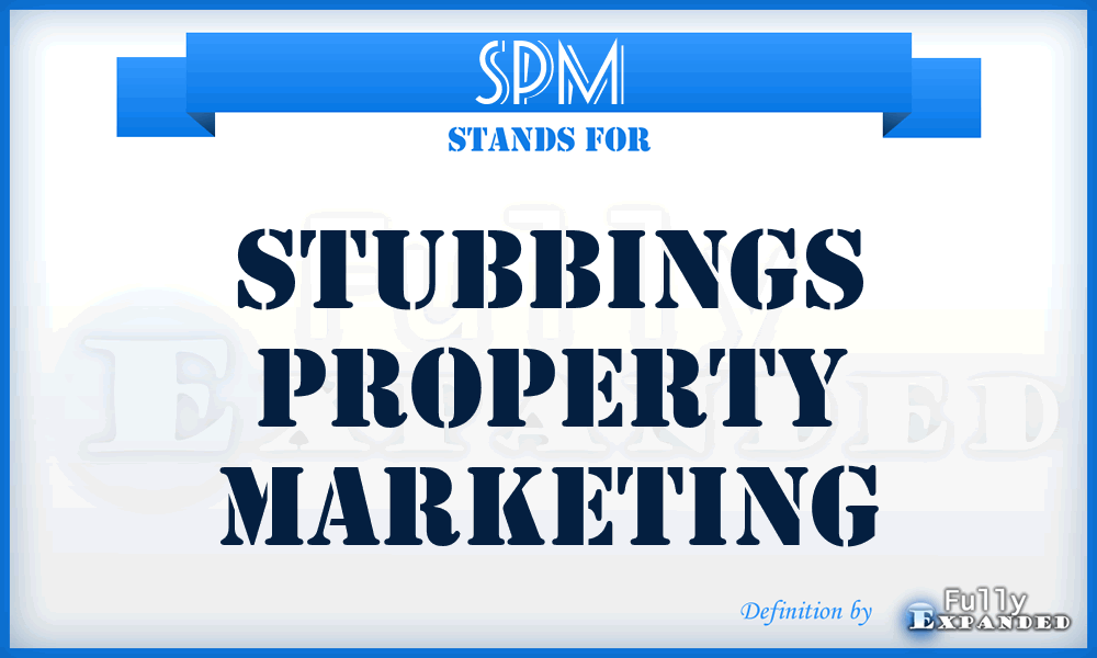 SPM - Stubbings Property Marketing