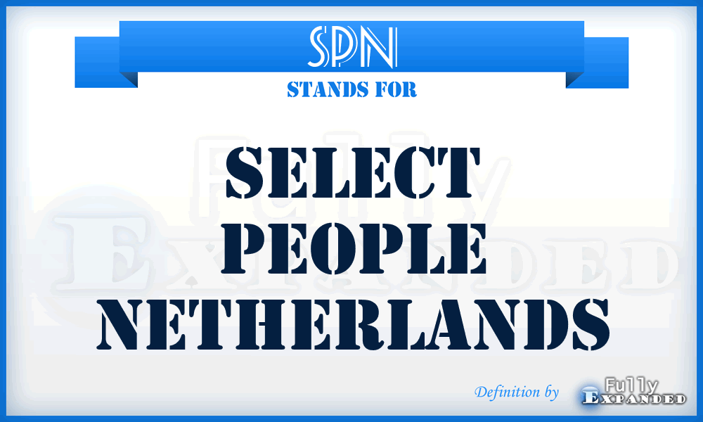 SPN - Select People Netherlands