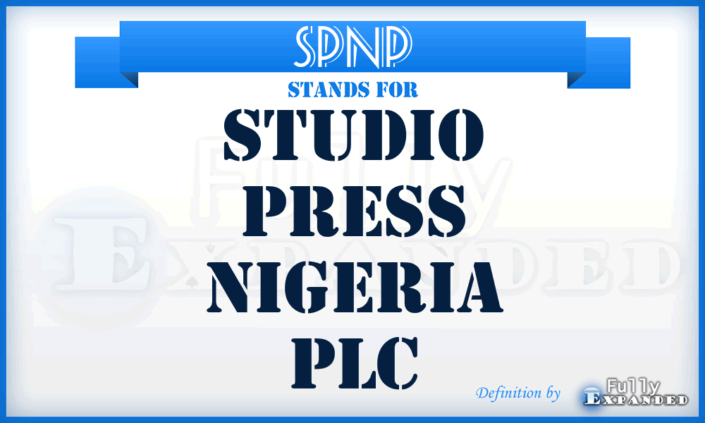 SPNP - Studio Press Nigeria PLC