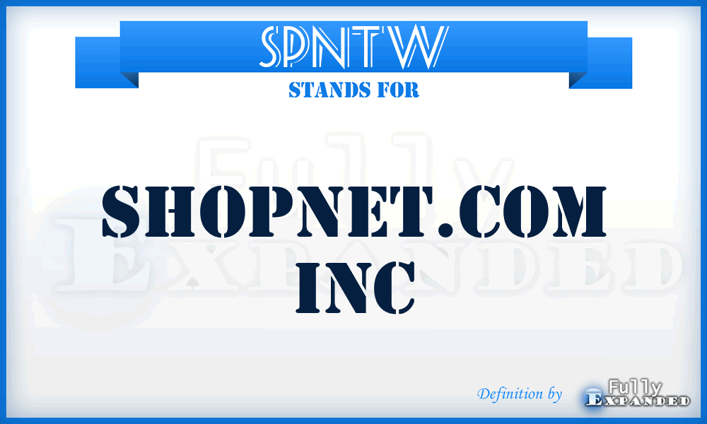 SPNTW - Shopnet.com Inc
