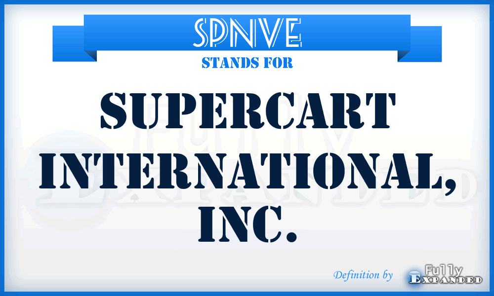 SPNVE - Supercart International, Inc.