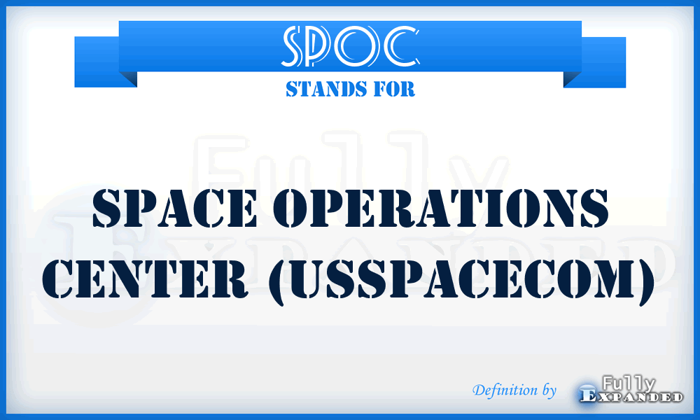 SPOC - Space Operations Center (USSPACECOM)