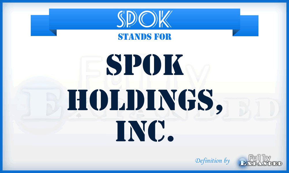 SPOK - Spok Holdings, Inc.