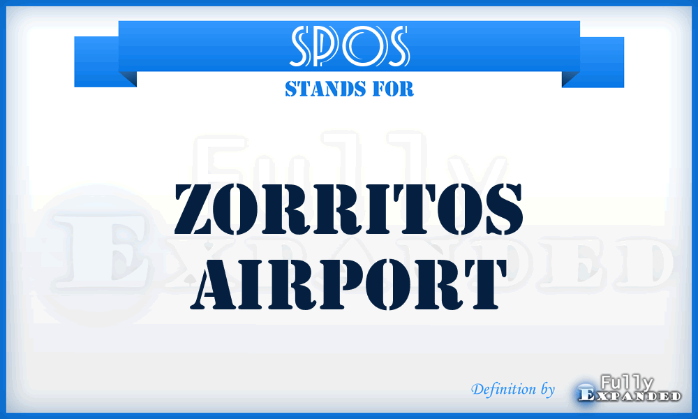 SPOS - Zorritos airport
