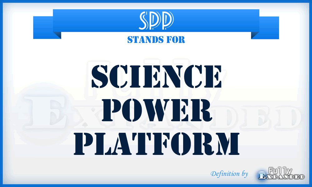 SPP - Science Power Platform