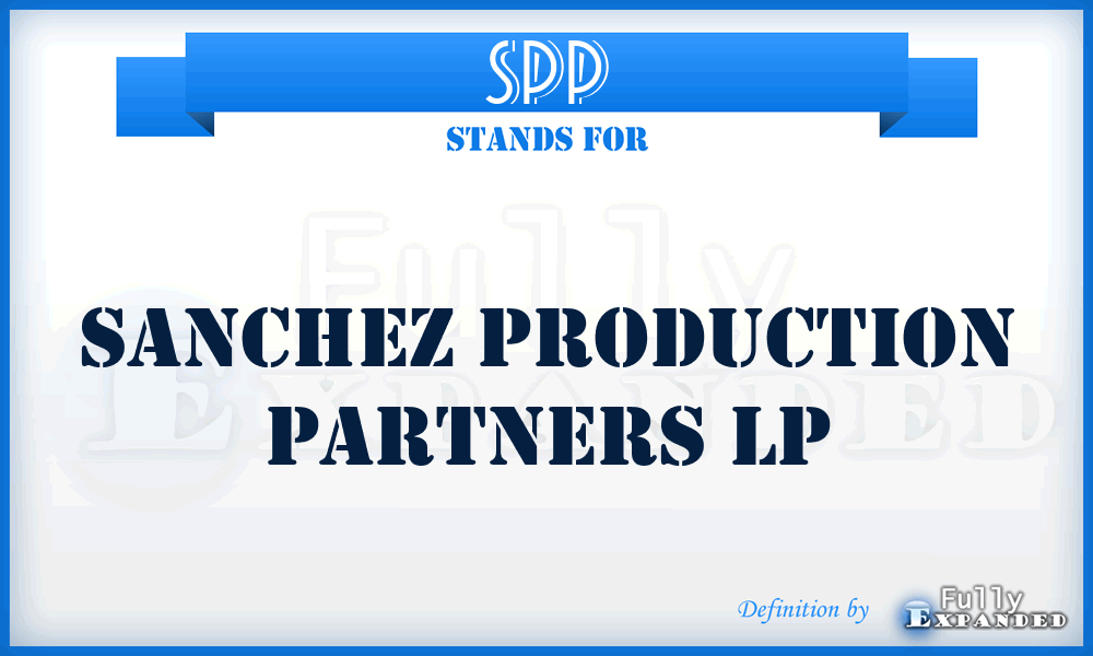 SPP - Sanchez Production Partners LP