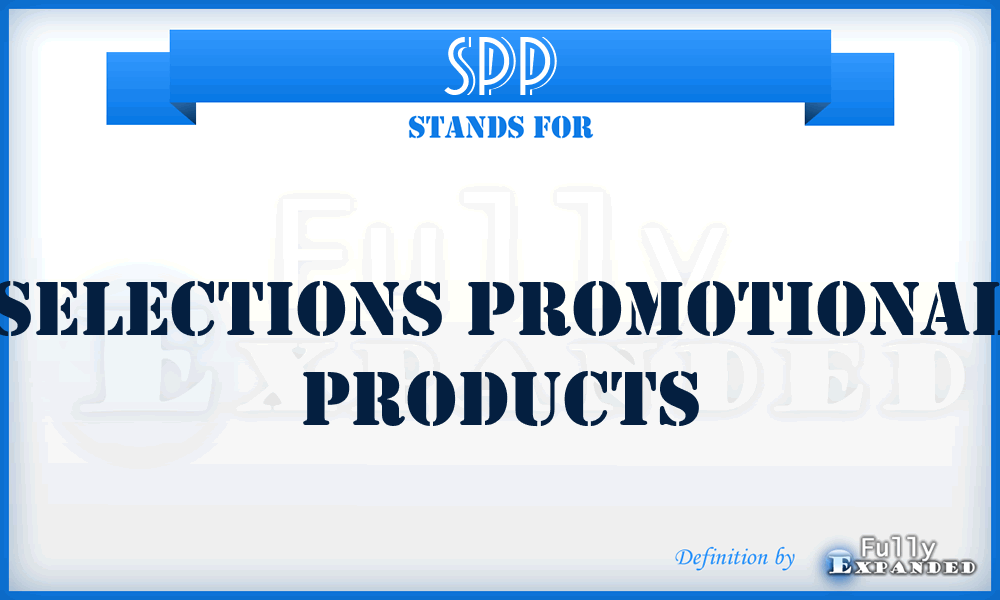 SPP - Selections Promotional Products