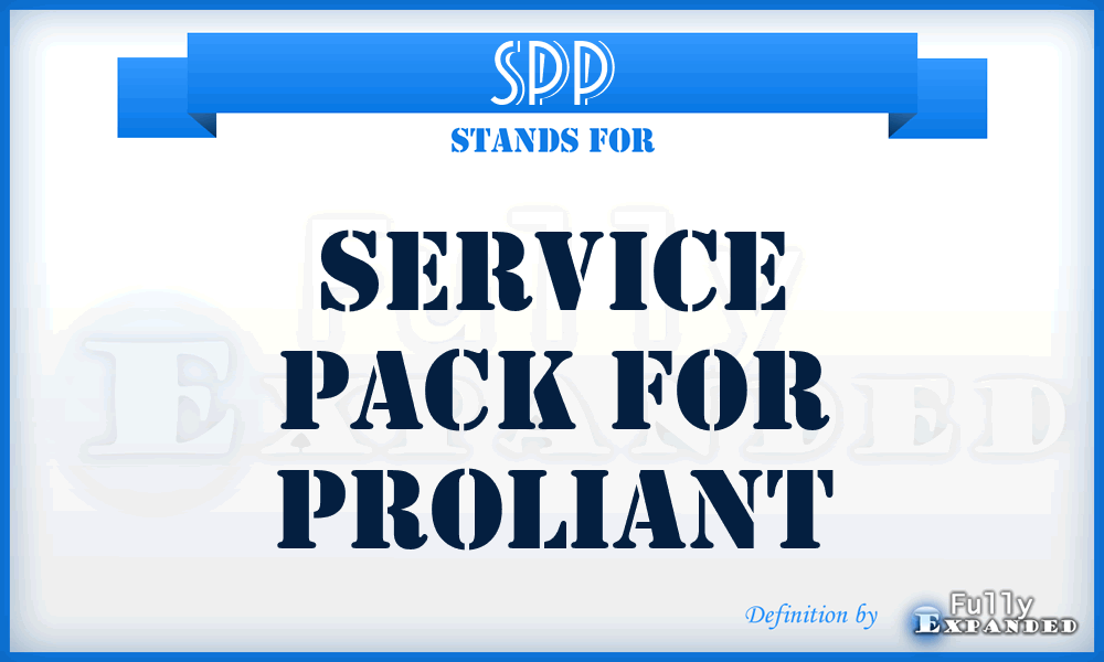 SPP - Service Pack for ProLiant