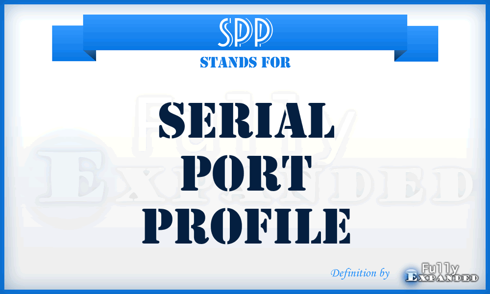 SPP - Serial Port Profile