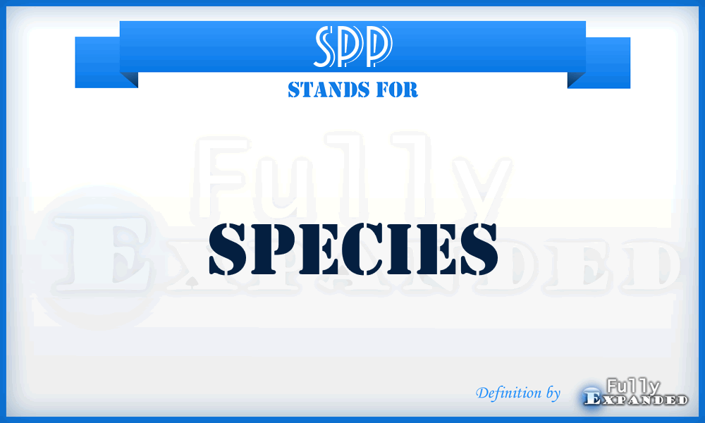 SPP - Species