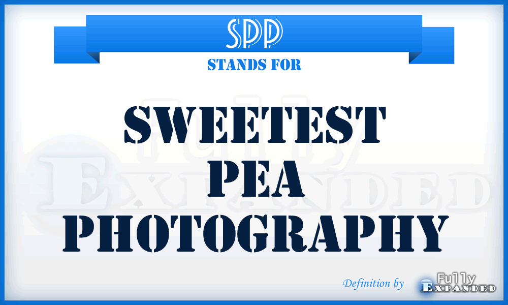 SPP - Sweetest Pea Photography