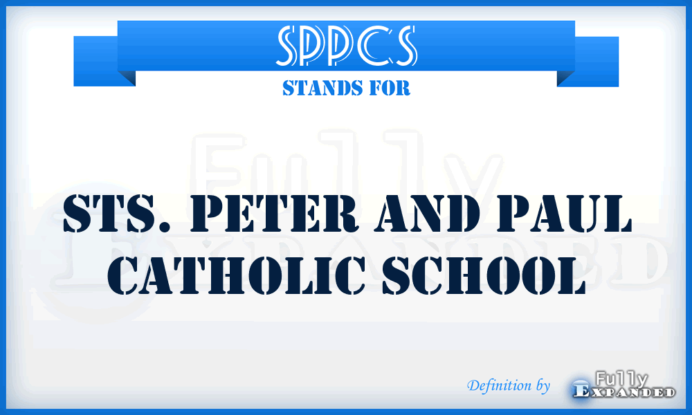 SPPCS - Sts. Peter and Paul Catholic School