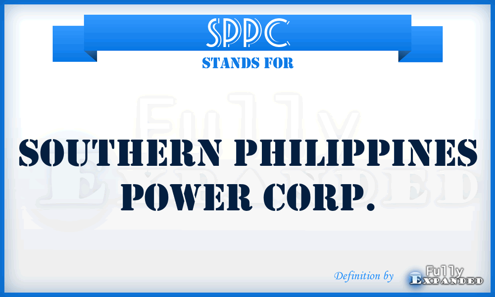 SPPC - Southern Philippines Power Corp.