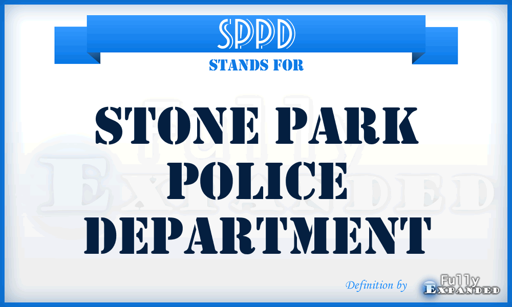 SPPD - Stone Park Police Department