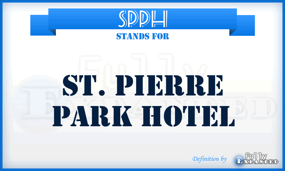 SPPH - St. Pierre Park Hotel