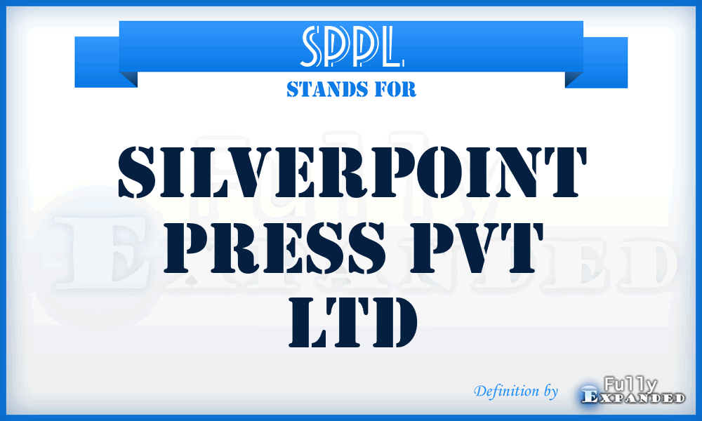 SPPL - Silverpoint Press Pvt Ltd