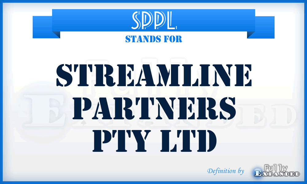 SPPL - Streamline Partners Pty Ltd