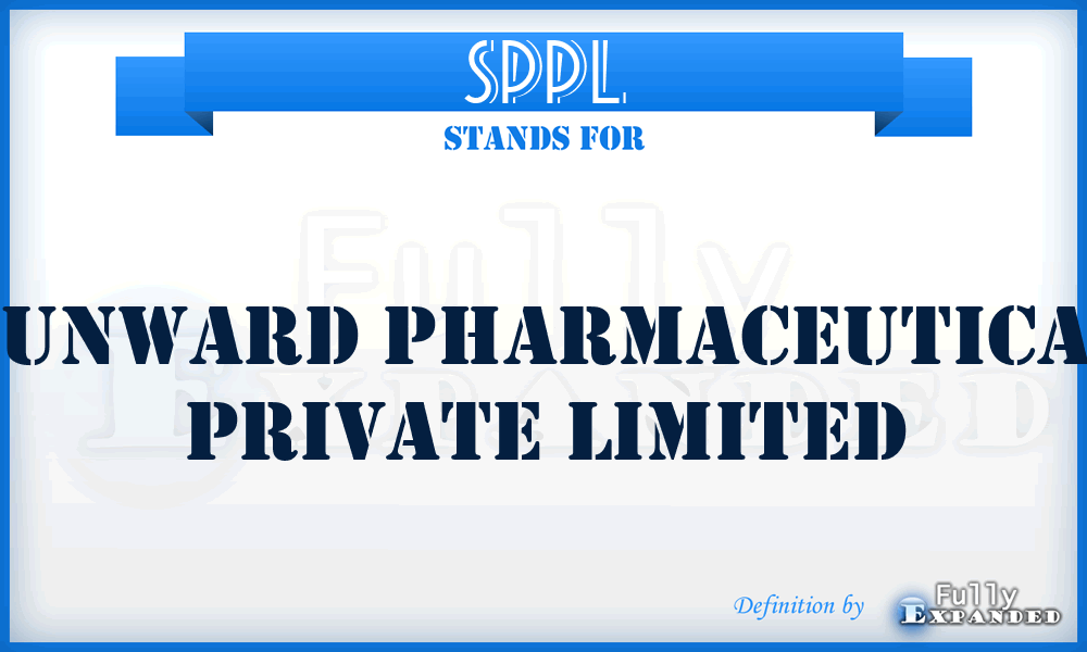 SPPL - Sunward Pharmaceutical Private Limited