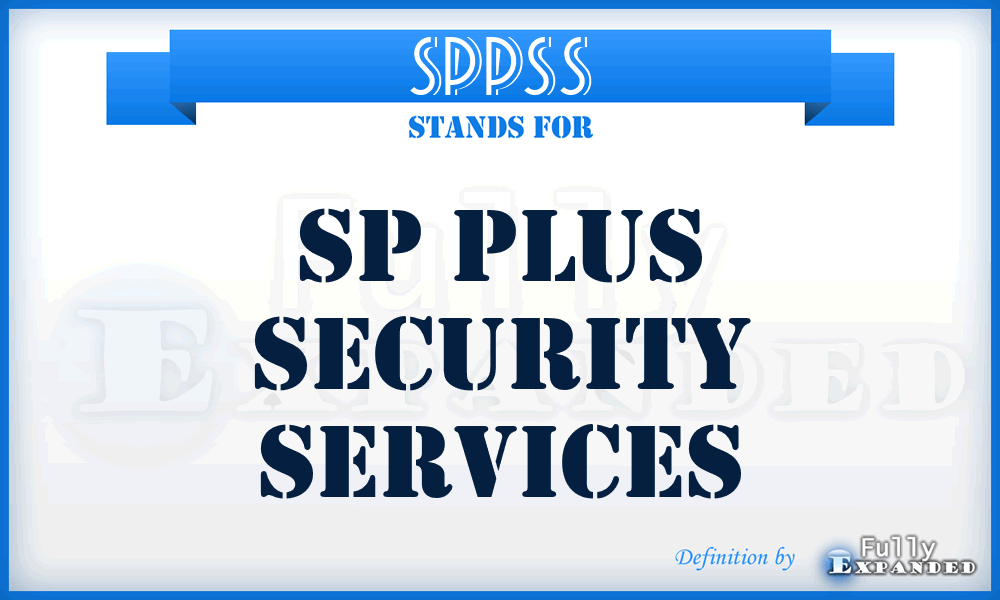 SPPSS - SP Plus Security Services