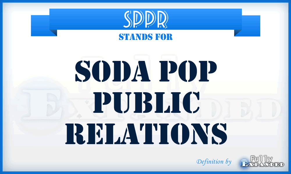 SPPR - Soda Pop Public Relations