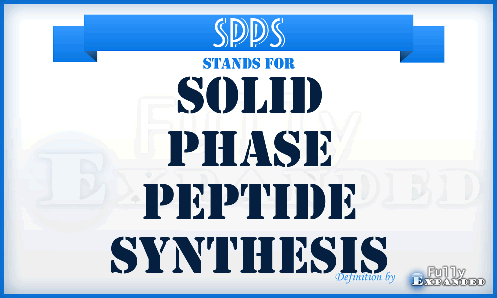 SPPS - solid phase peptide synthesis