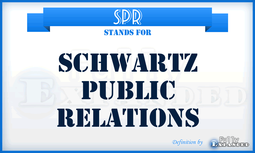 SPR - Schwartz Public Relations