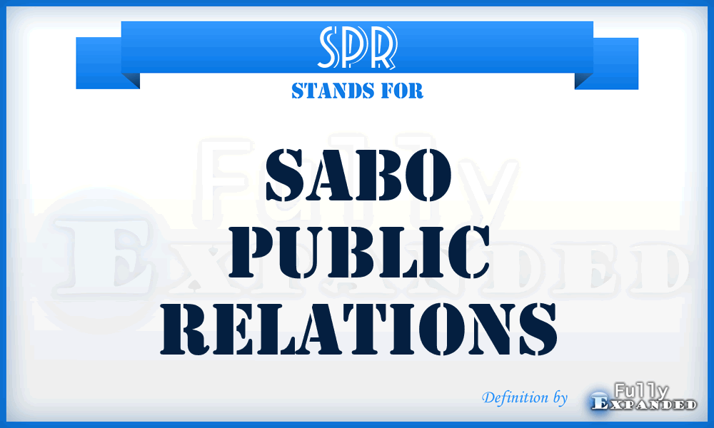 SPR - Sabo Public Relations