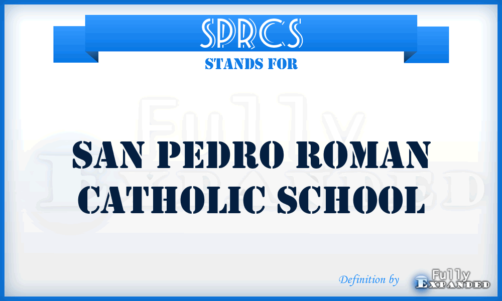 SPRCS - San Pedro Roman Catholic School