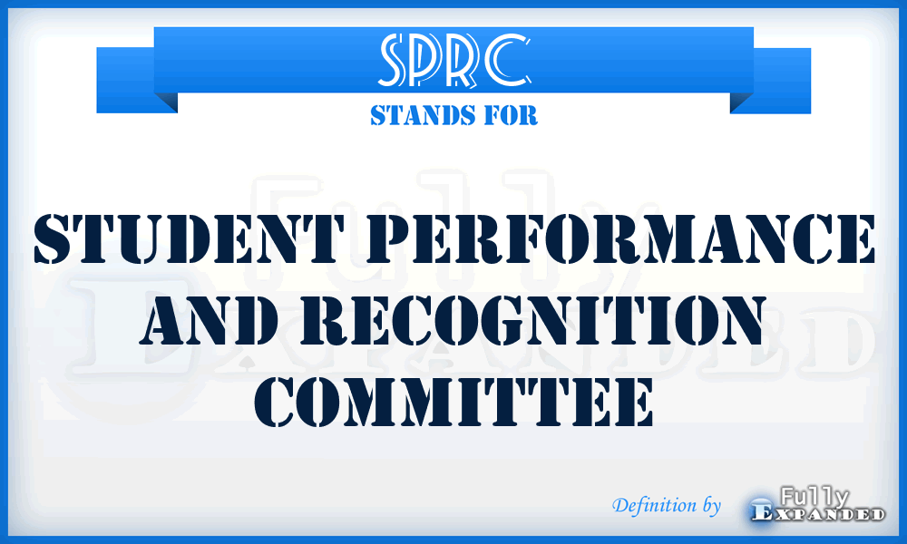 SPRC - Student Performance And Recognition Committee