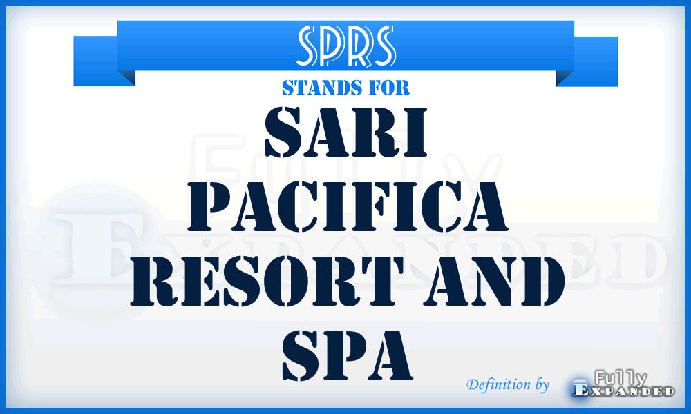 SPRS - Sari Pacifica Resort and Spa