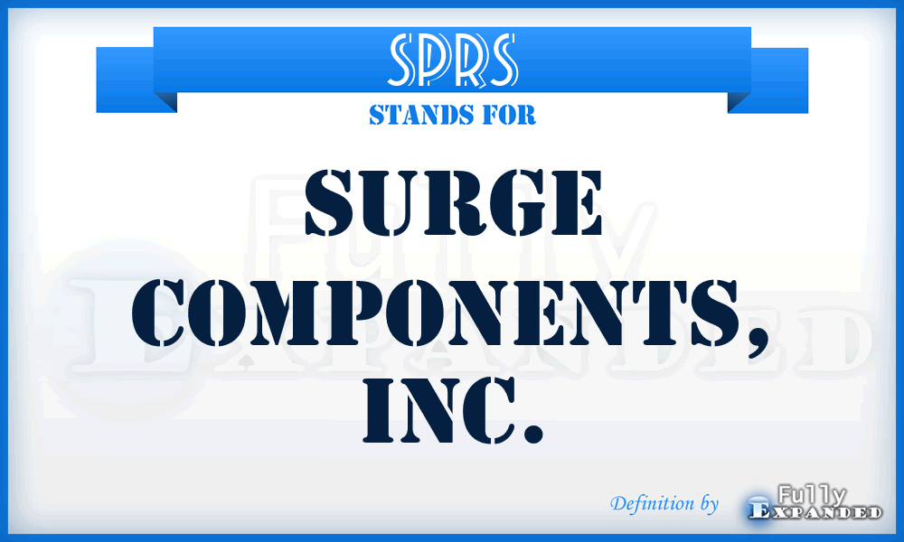 SPRS - Surge Components, Inc.