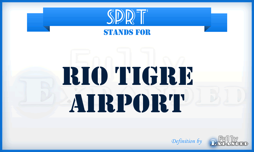 SPRT - Rio Tigre airport