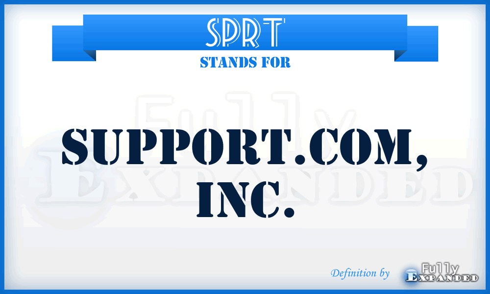 SPRT - support.com, Inc.