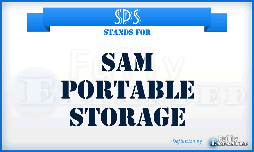 SPS - Sam Portable Storage