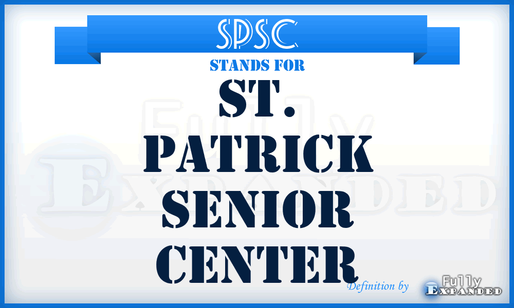 SPSC - St. Patrick Senior Center