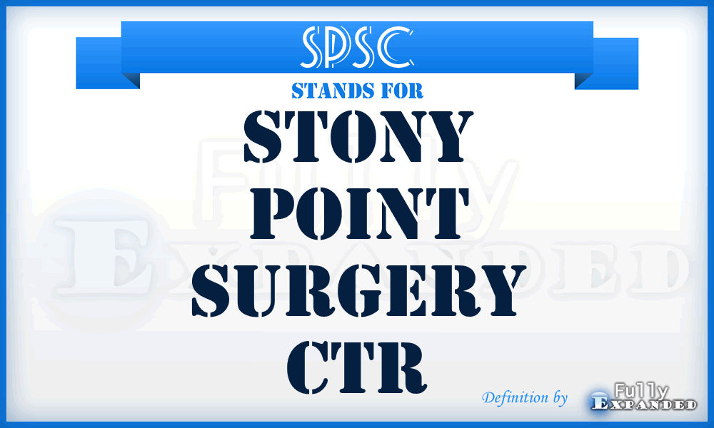 SPSC - Stony Point Surgery Ctr