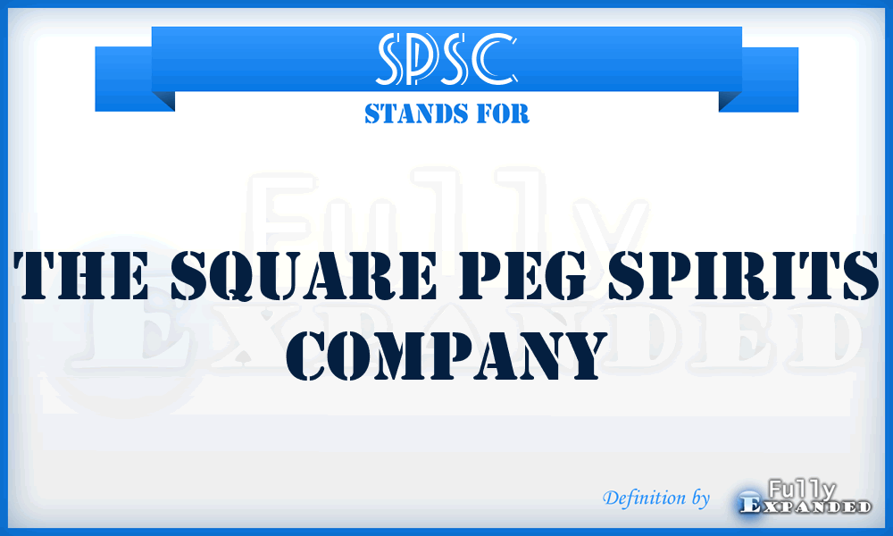 SPSC - The Square Peg Spirits Company