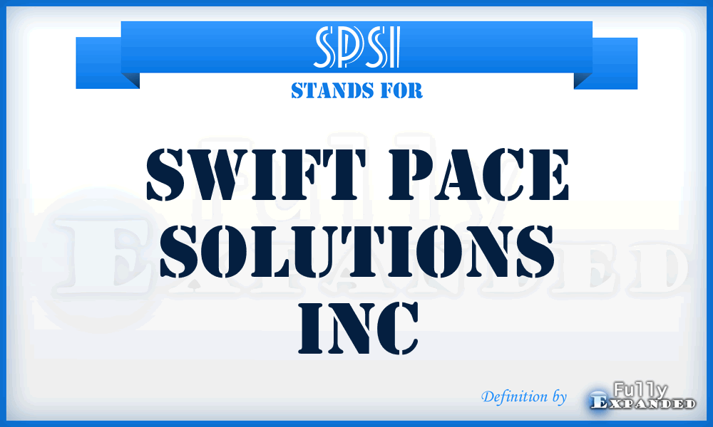 SPSI - Swift Pace Solutions Inc