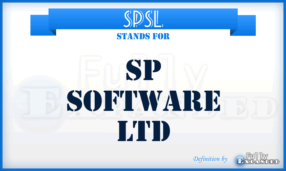 SPSL - SP Software Ltd