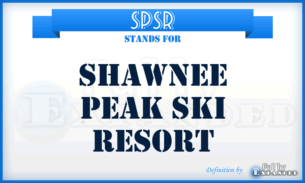 SPSR - Shawnee Peak Ski Resort
