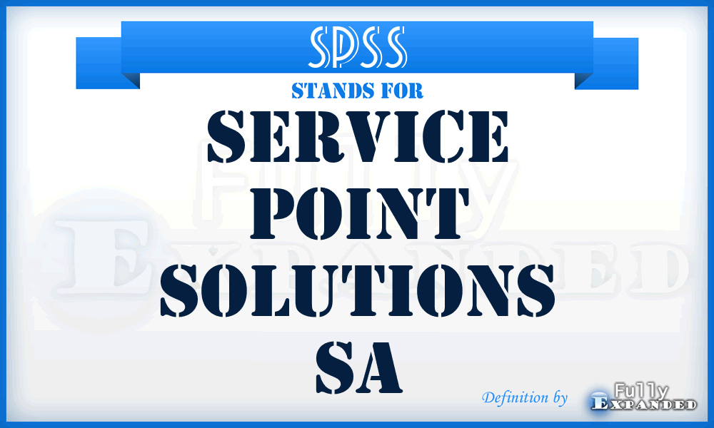 SPSS - Service Point Solutions Sa