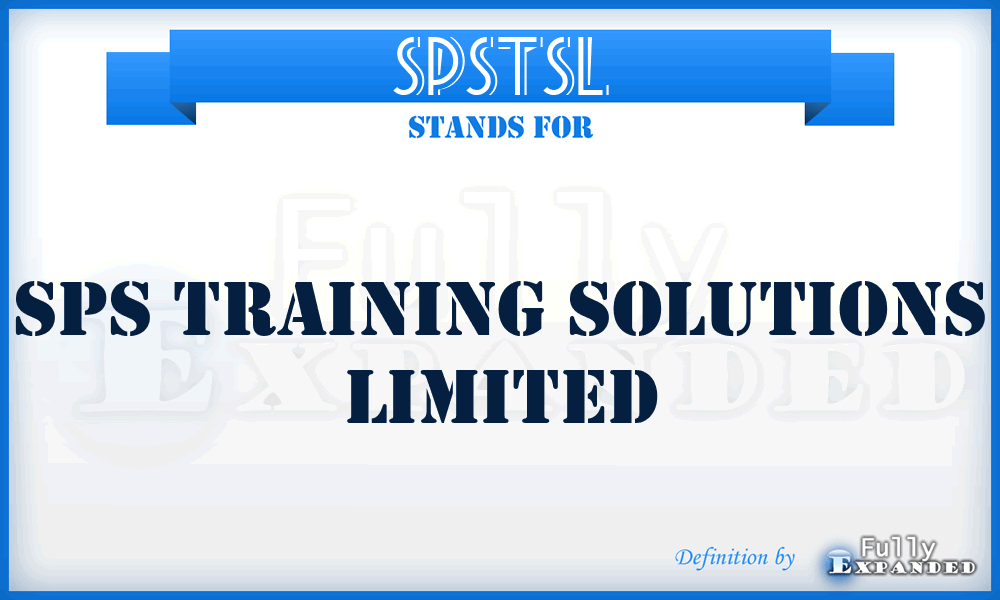 SPSTSL - SPS Training Solutions Limited